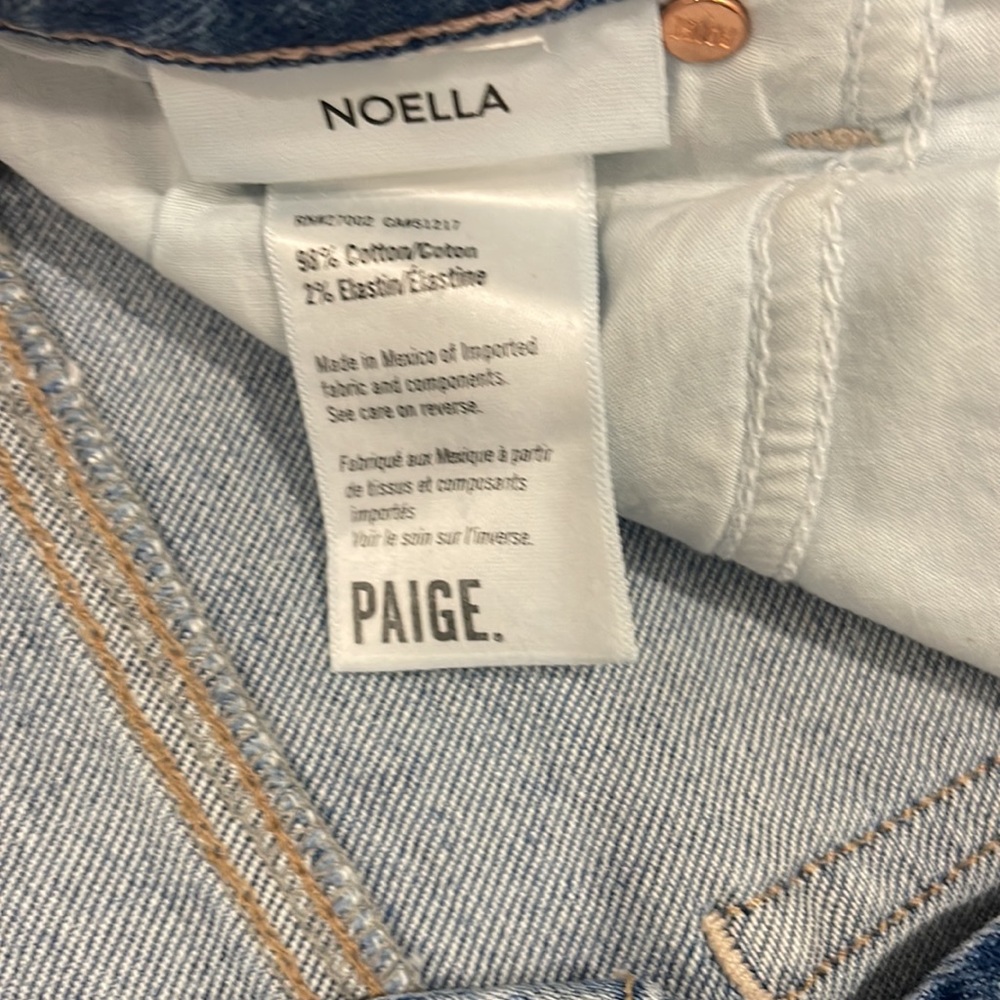 PAIGE High Waisted Vintage Inspired Noella Relaxed Straight Leg Jeans - 26W - Picture 8 of 16